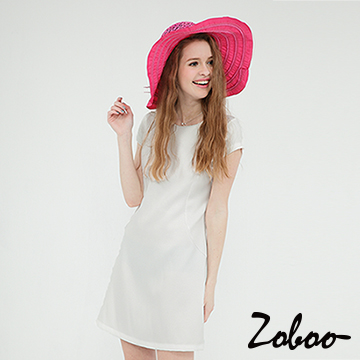 【Zoboo】素面圓領寬擺連身裙 (Q5046)