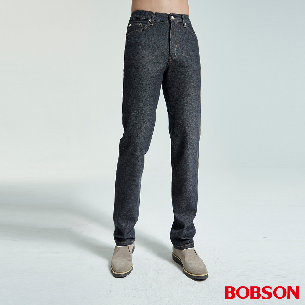 BOBSON 男款日本進口布中直筒褲(1630-53)
