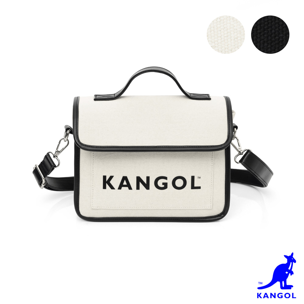 KANGOL - 英國袋鼠學院風翻蓋側背包