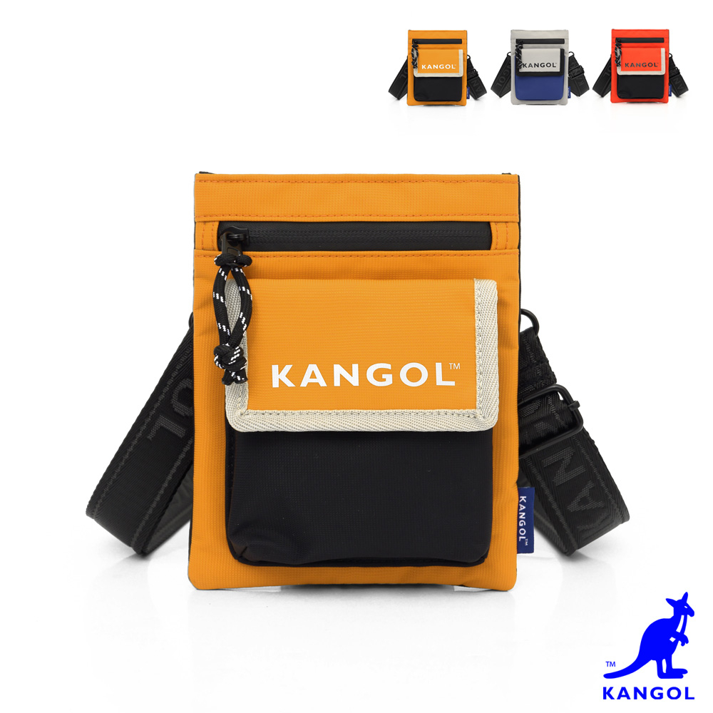 KANGOL - 英國袋鼠簡約休閒運動風側背小方包