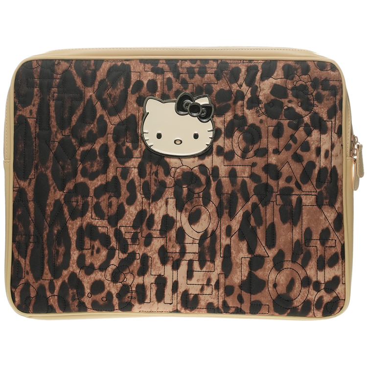 HELLO KITTY凱蒂貓限量版筆電包包筆電套筆電收納豹紋款 178741【小品館】