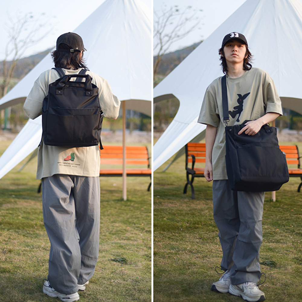 【WHOSE BAG】日系大容量防潑水三用後背包 男女包 側背包 NO.WBGG011