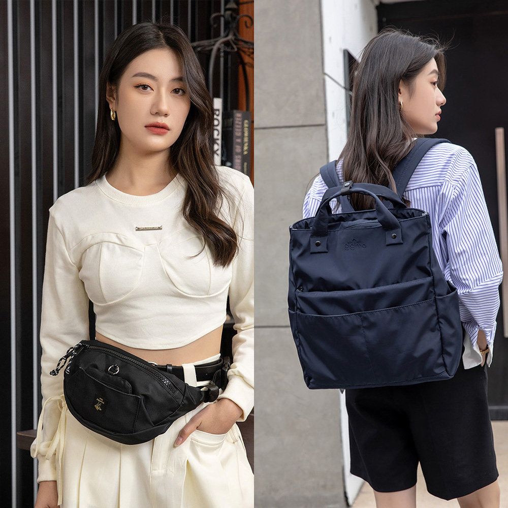 【WHOSE BAG】日系大容量防潑水三用後揹包 男女包 側揹包 NO.WBGG011
