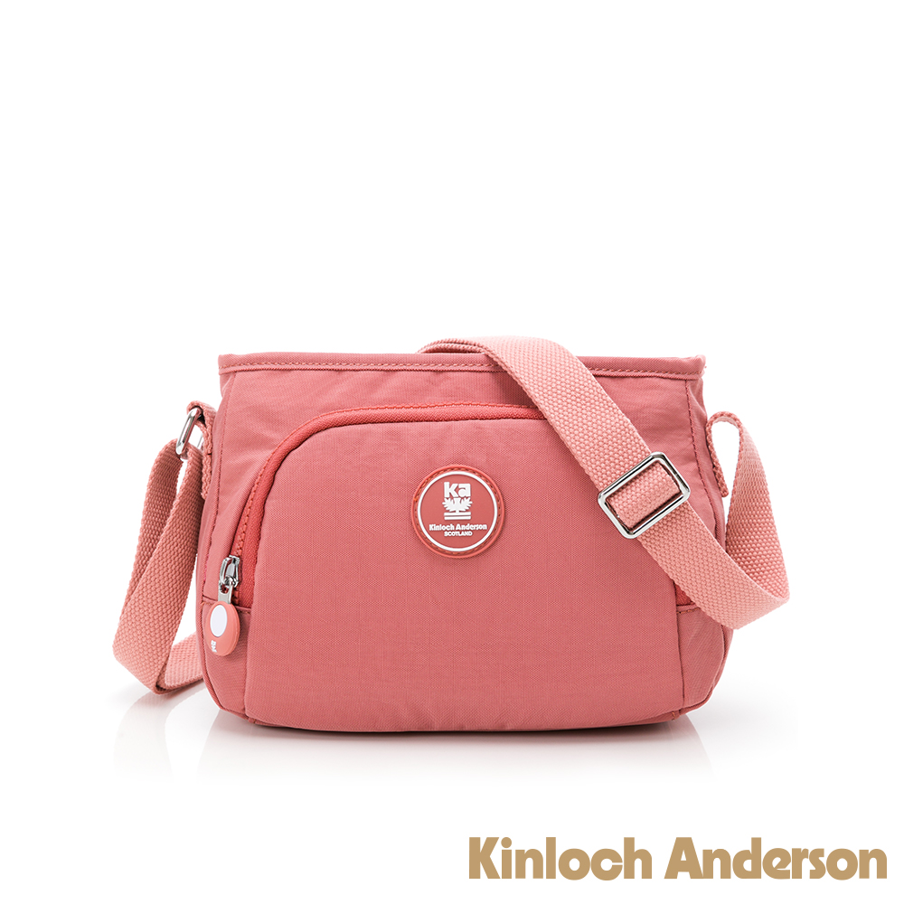 【Kinloch Anderson】FRANCIS 拉鍊斜側包 -桃紅色