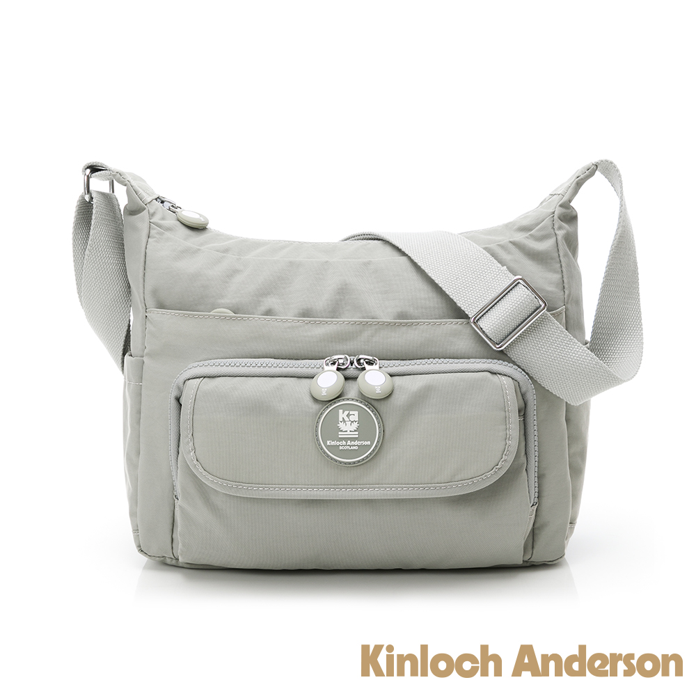 【Kinloch Anderson】FRANCIS 大容量斜側包 -灰色