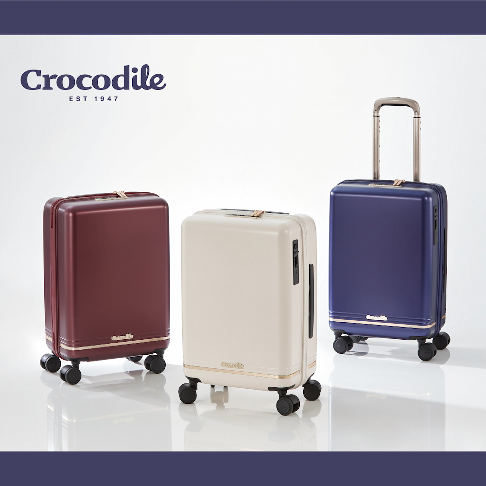 登機行李箱 可擴充 PC旅行箱 超靜音輪 TSA鎖 19吋 0111-08219-新品上市-Crocodile 鱷魚皮件