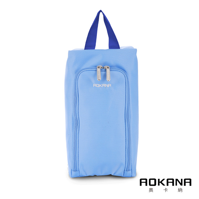 AOKANA奧卡納 MIT台灣製 旅行鞋袋 便攜收纳包(天空藍)02-027