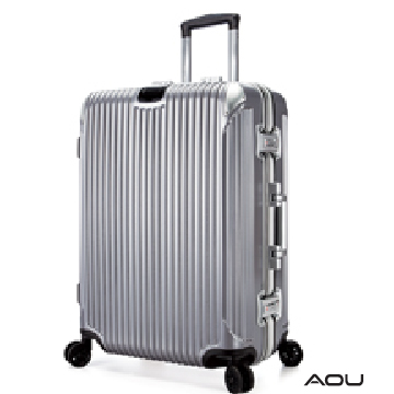 AOU 極速致美系列高端鋁框箱29吋獨創PC防刮專利設計飛機輪旅行箱(銀河灰)90-020A