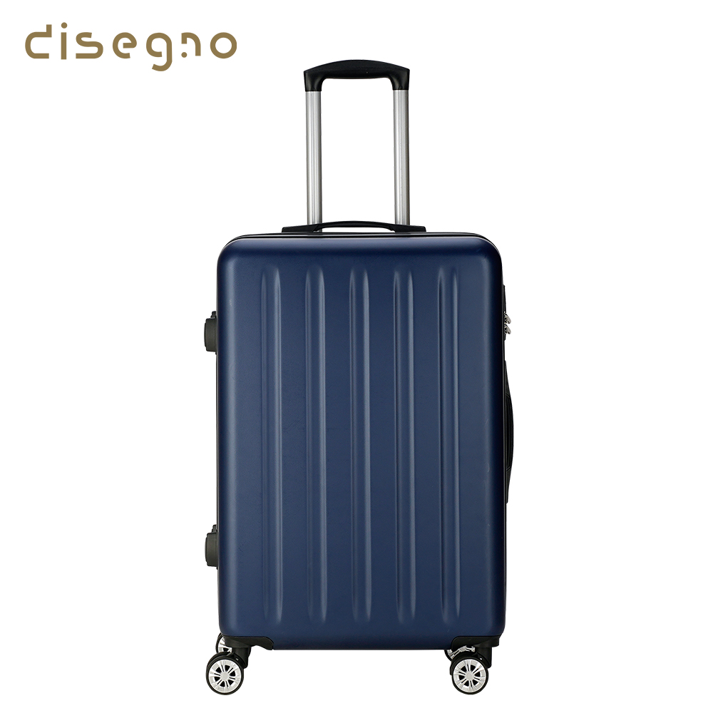 【DISEGNO】24吋極簡主義大容量拉鍊登機行李箱