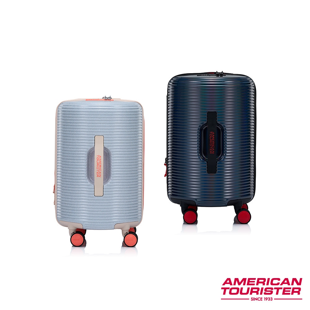 AMERICAN TOURISTER 美國旅行者 18吋ROLLIO U 圓桶可控充PC抑菌行李箱/圈圈箱(雙色可選)