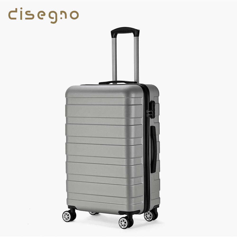 【DISEGNO】28吋極簡生活大容量拉鍊登機行李箱