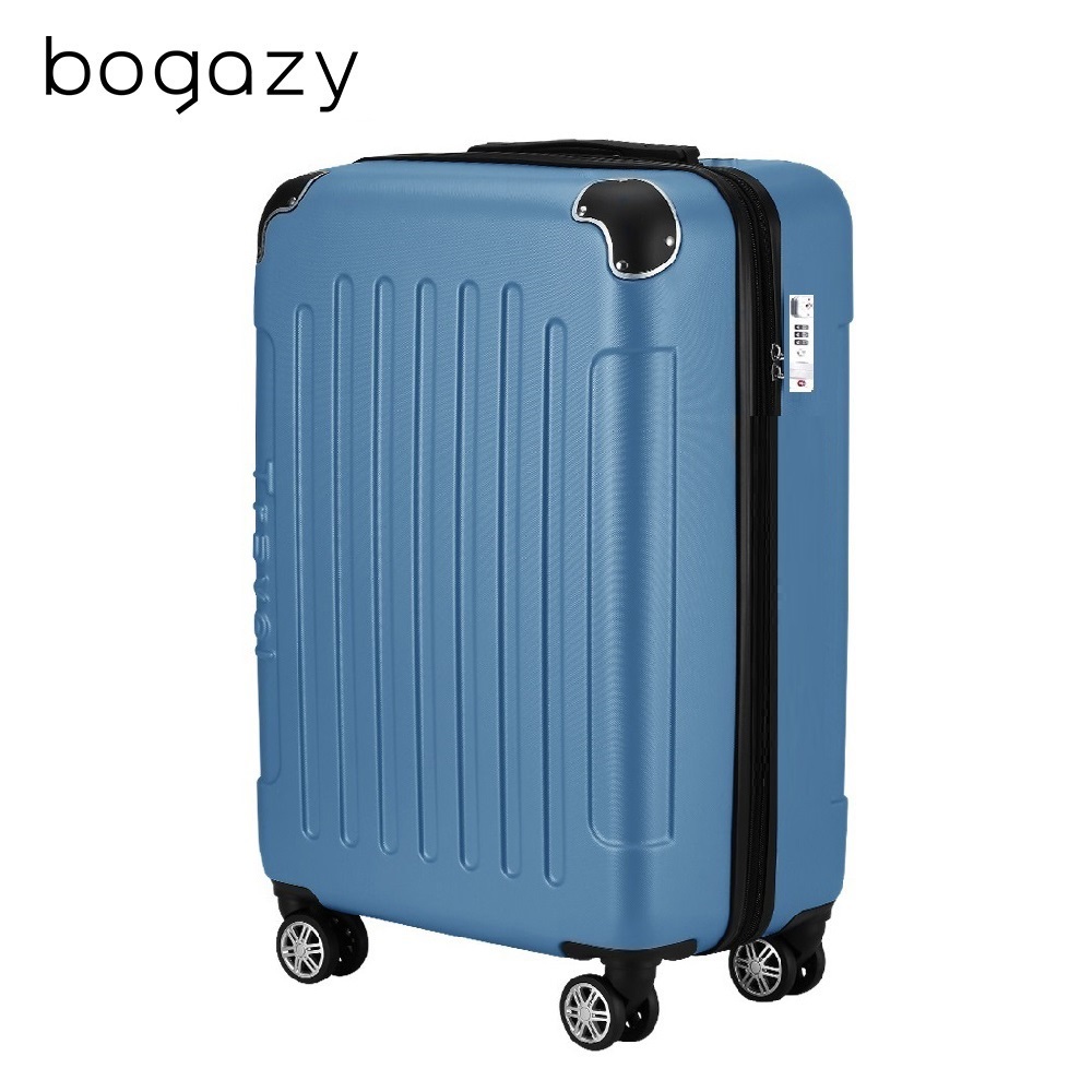 【Bogazy】星際漫旅 18吋海關鎖行李箱登機箱廉航適用(冰川藍)
