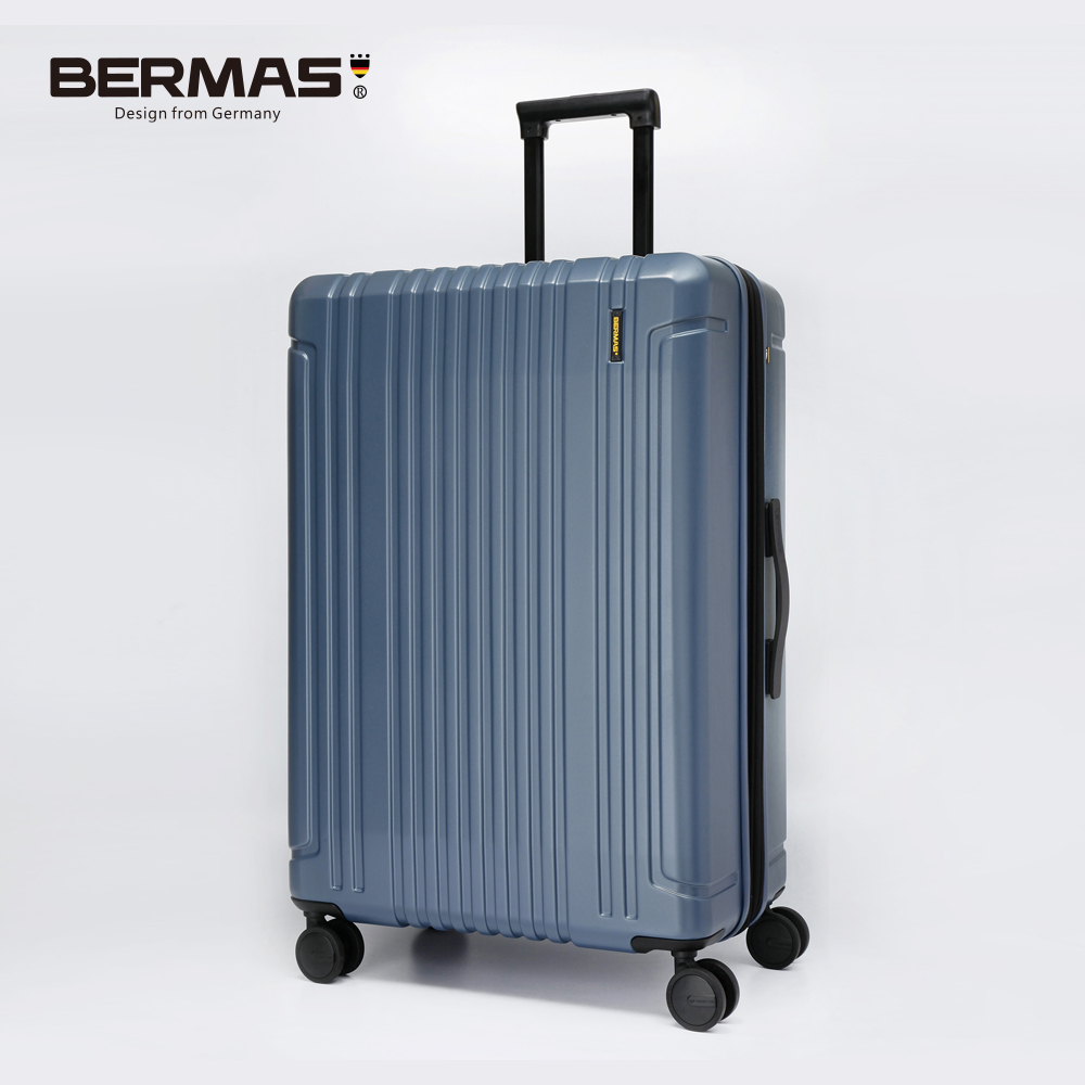 BERMAS 戰艦箱二代29吋 - 日本Hinomoto頂規靜音飛機輪 可擴充行李箱 (青石藍)