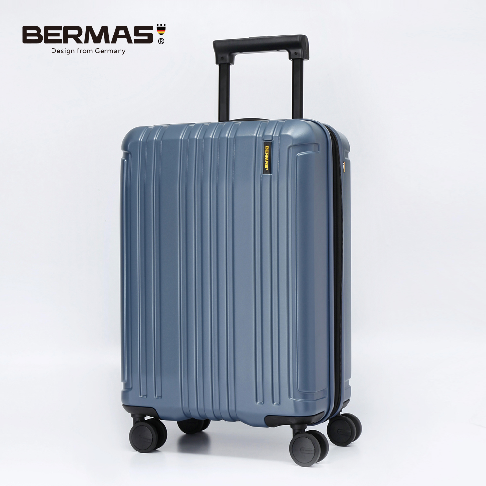 BERMAS 戰艦箱二代20吋 - 日本Hinomoto頂規靜音飛機輪 可擴充行李箱 (青石藍)
