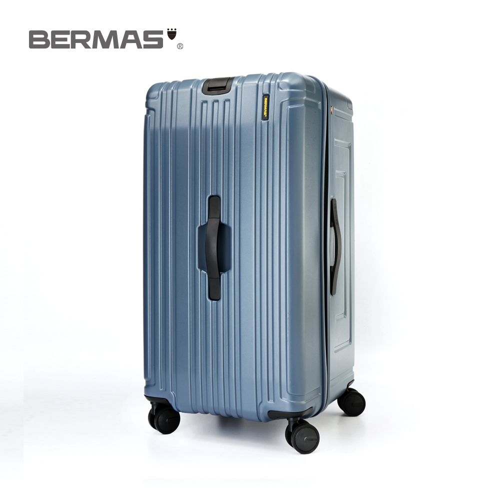 BERMAS 戰艦箱二代30吋 - 日本Hinomoto頂規靜音飛機輪 可擴充行李箱 (青石藍)