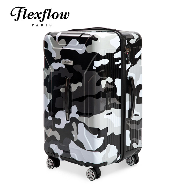 Flexflow 黑迷彩 29型 特務箱 智能測重 防爆拉鍊旅行箱 南特系列 29型行李箱