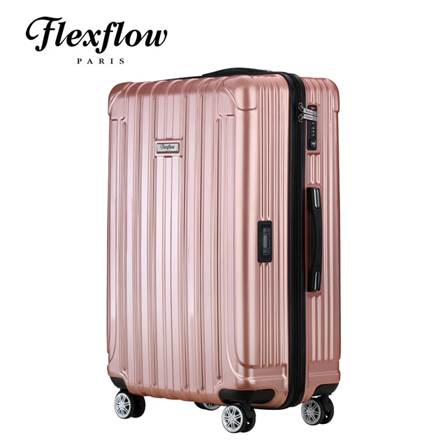 Flexflow 蘋果玫瑰金 29吋 智能測重防爆拉鍊旅行箱 里昂系列 29吋行李箱