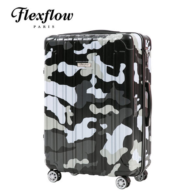 Flexflow 黑迷彩 29吋 智能測重防爆拉鍊旅行箱 里昂系列 29吋行李箱