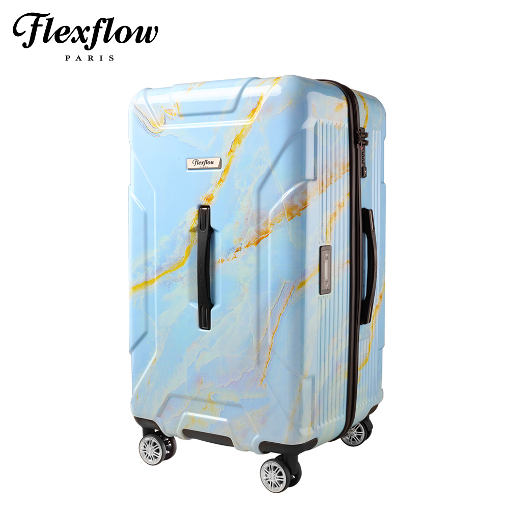 Flexflow 藍石英大理石 29型 特務箱 智能測重 防爆拉鍊旅行箱 南特系列 29型行李箱