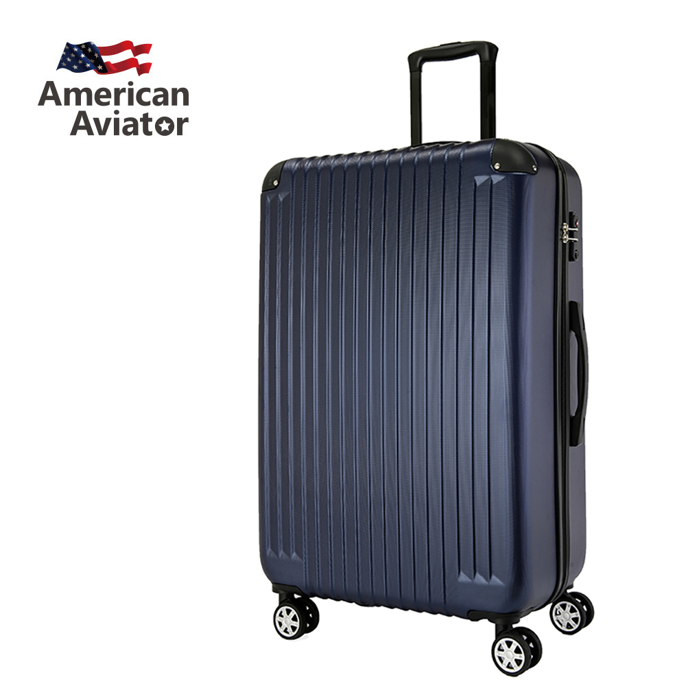 [AA美國飛行家 LA洛杉磯系列 29吋- 菱紋抗刮超輕量行李箱 (海軍藍)