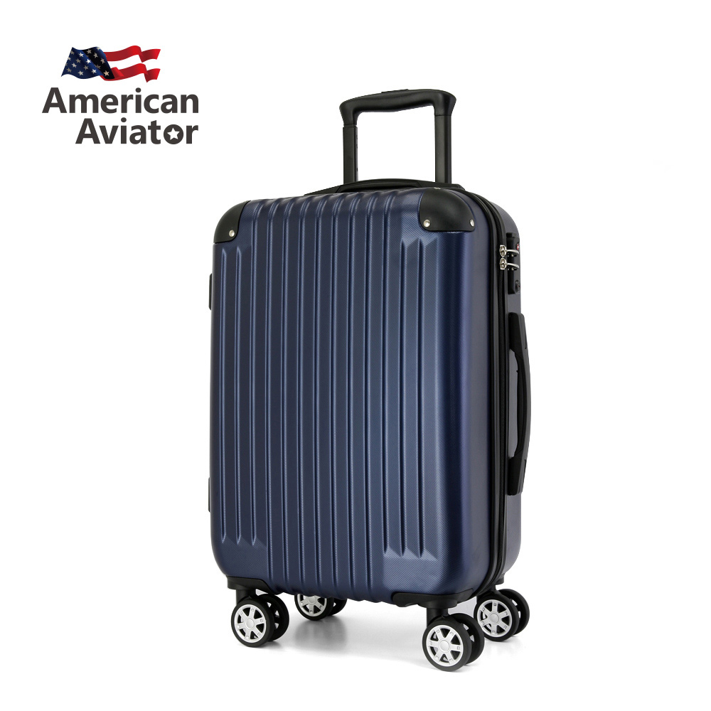 [AA美國飛行家 LA洛杉磯系列 20吋- 菱紋抗刮超輕量行李箱 (海軍藍)