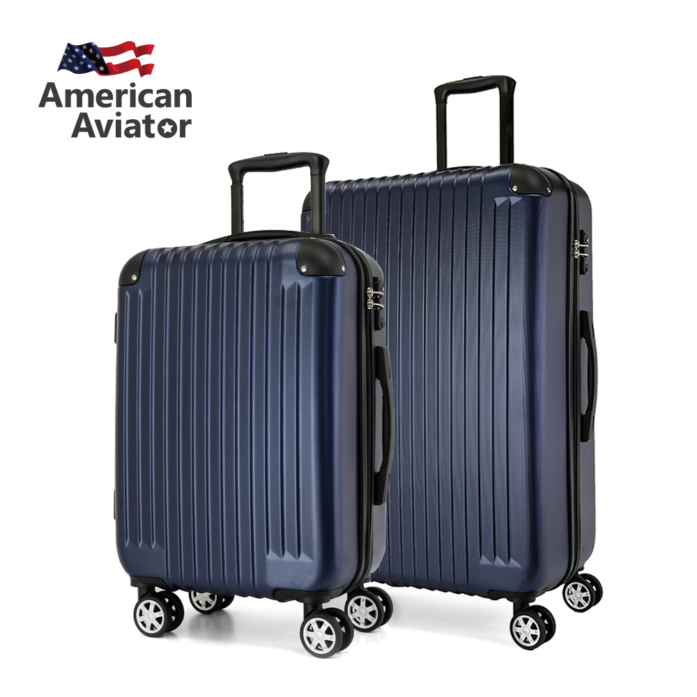 【AA美國飛行家】兩件組 (20+29吋) LA洛杉磯系列 - 菱紋抗刮超輕量行李箱 (多色可選)