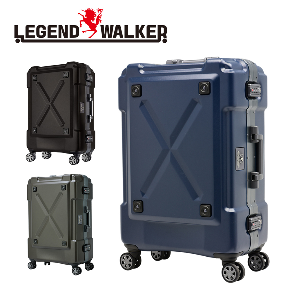 日本 LEGEND WALKER 6302-69-28吋 鋁框密碼鎖輕量行李箱