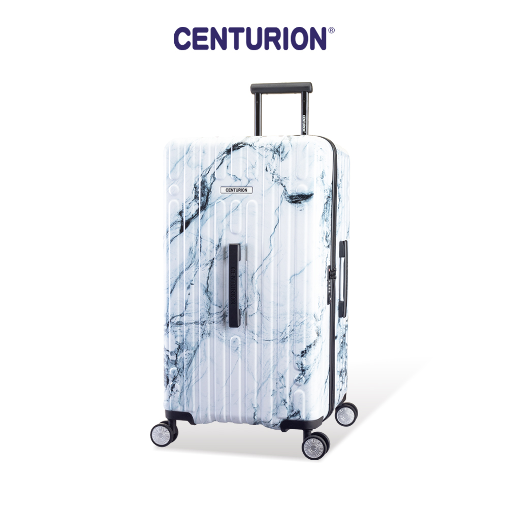 【CENTURION 百夫長】29吋 商務艙 胖胖箱 大理石-大白花 行李箱 旅行箱