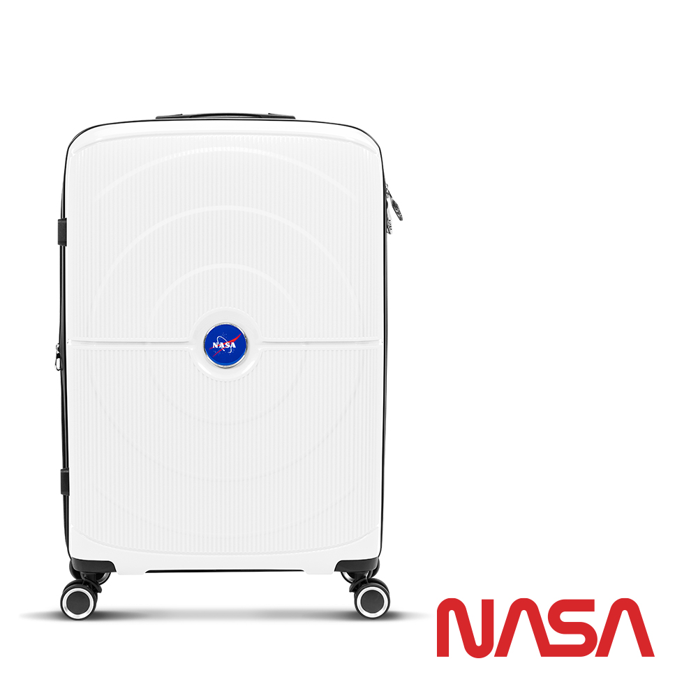 NASA SPACE 漫遊太空 科技感輕量24吋行李箱/旅行箱-彗星白 NA20004