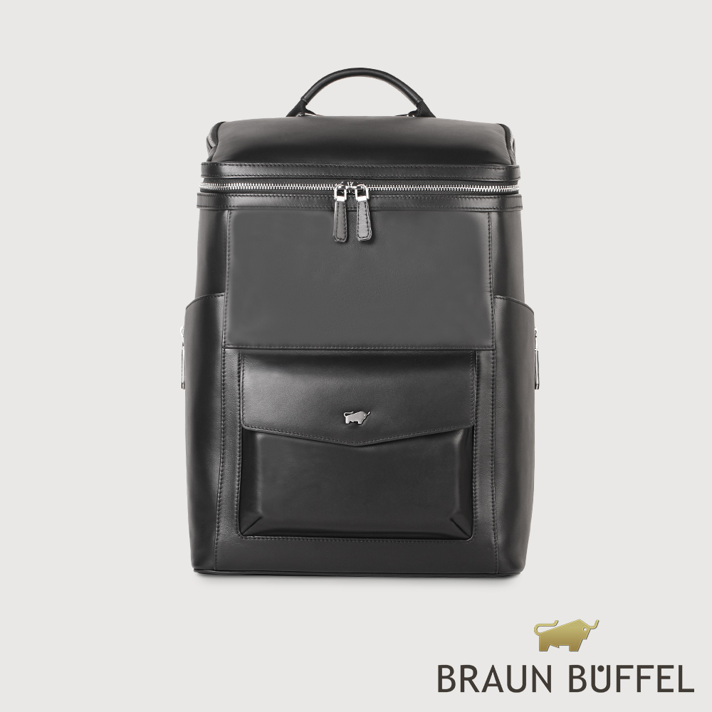 【BRAUN BUFFEL 德國小金牛】台灣總代理 布爾斯 後背包-黑色/BF532-72-BK