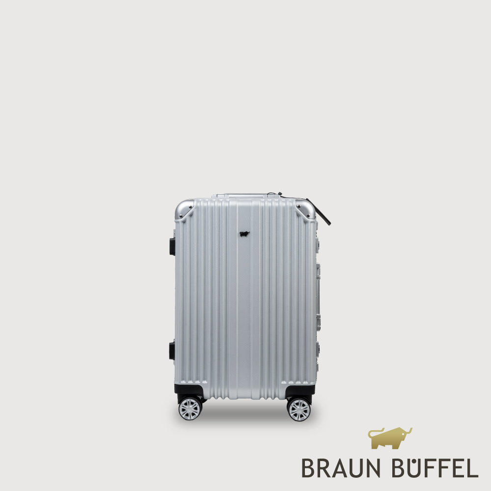 【BRAUN BUFFEL 德國小金牛】臺灣總代理 伊斯瑪 行李箱-銀色/BFL01-81-SV