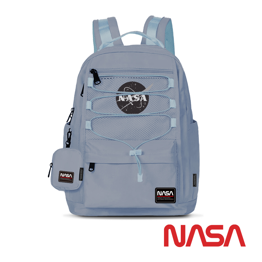 NASA SPACE太空旅人 大容量旅行後背包-迷霧藍 NA20002