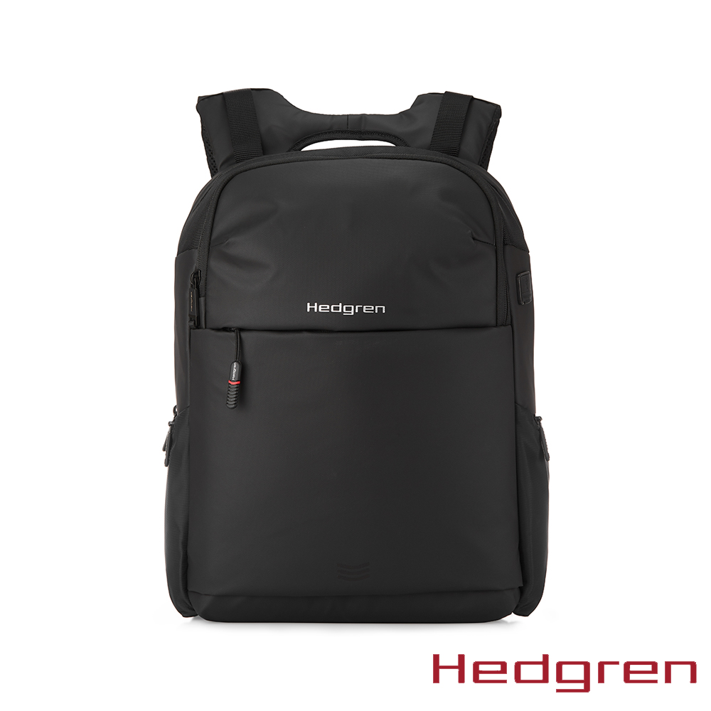 Hedgren COMMUTE系列 RFID防盜 15.4吋 雙格層 電腦後背包 黑色