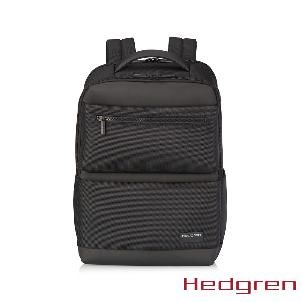 Hedgren NEXT商務系列 RFID防盜 15.6吋雙格層 電腦後背包 黑色