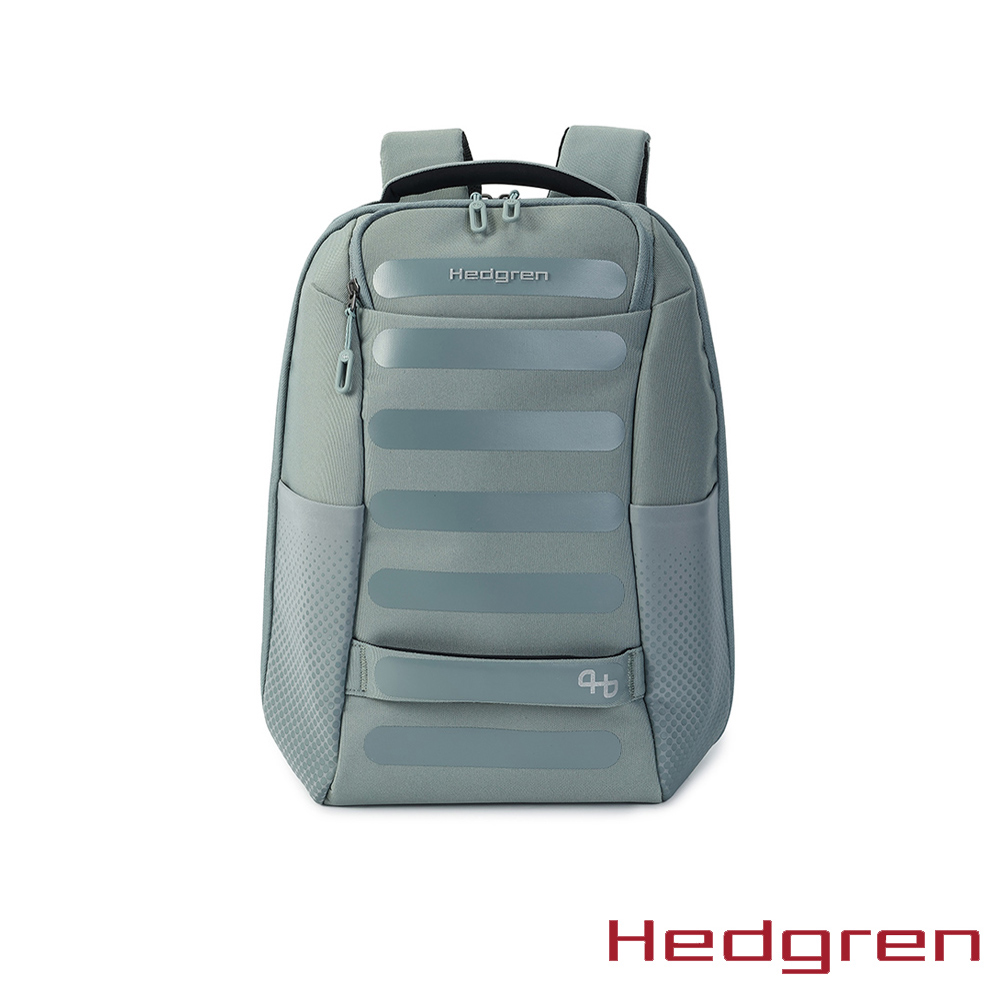 Hedgren COMBY SS系列 RFID防盜 M Size 15.6吋 雙格層 附雨套 後背包 灰綠