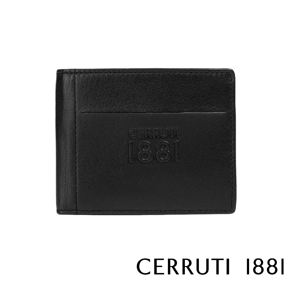 【Cerruti 1881】頂級義大利小牛皮12卡男用短夾 HIROSHI系列 全新專櫃展示品 (CEPU05717M)