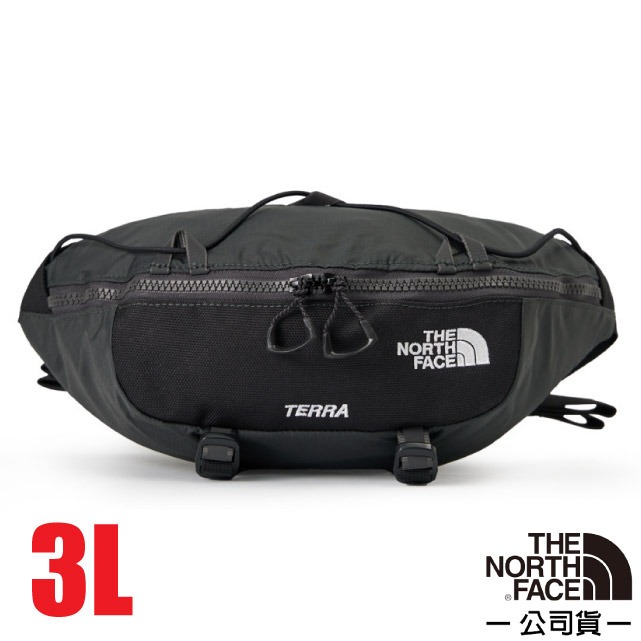 【The North Face】TERRA LUMBAR 防潑水可調節腰帶休閒腰包3L/81EO-4JK 墨碳灰