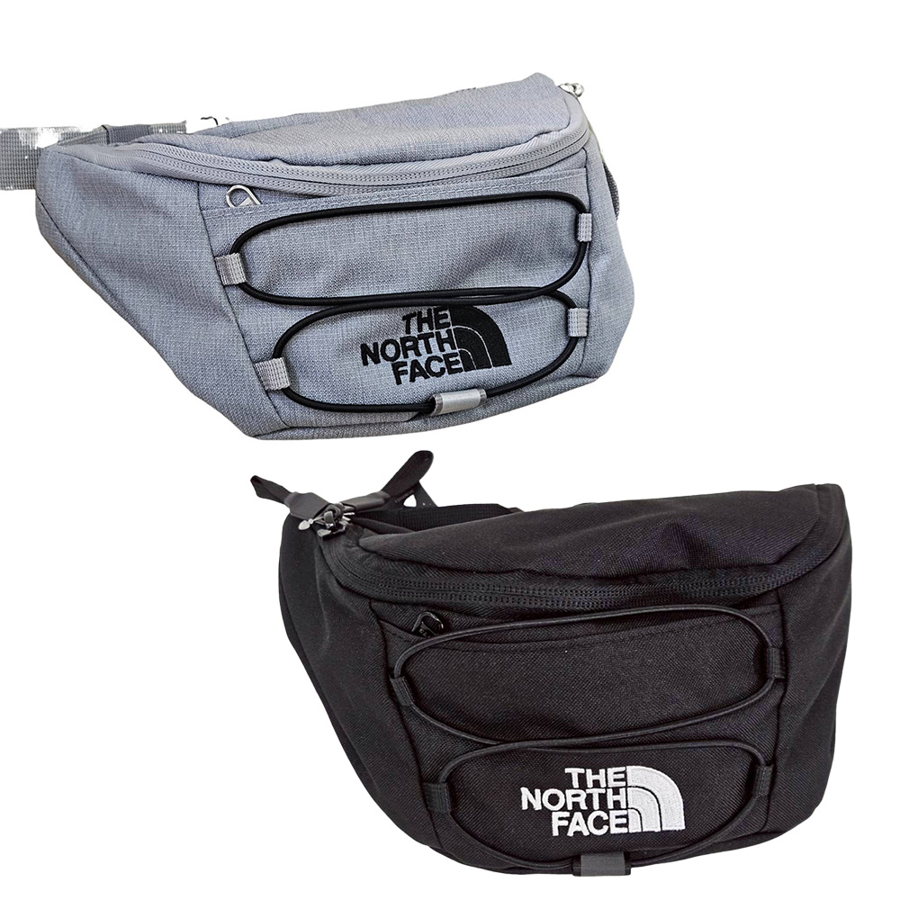 The North Face TNF 北臉 前綁繩 防潑水 腰包 隨身小包 斜揹包 灰/黑