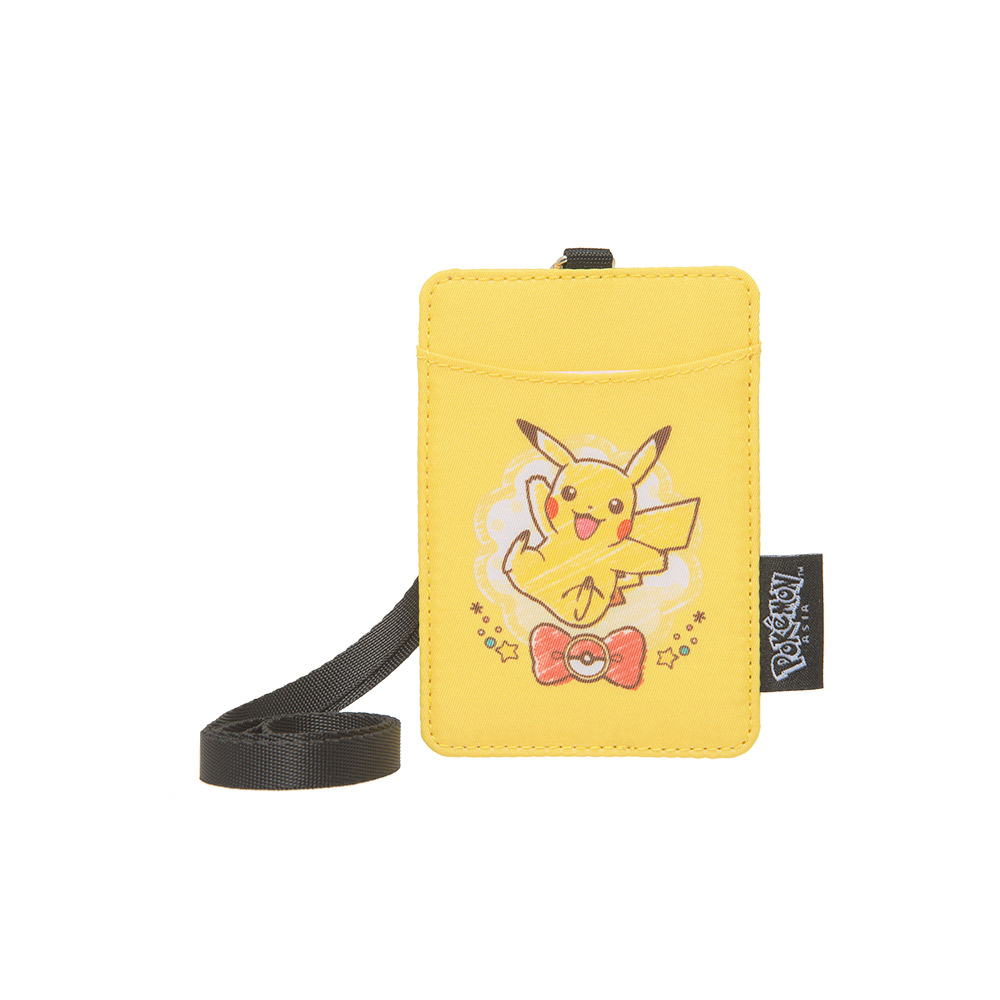 【OUTDOOR】Pokemon聯名款手繪風皮卡丘票卡證件套-黃色 ODGO21B13YL