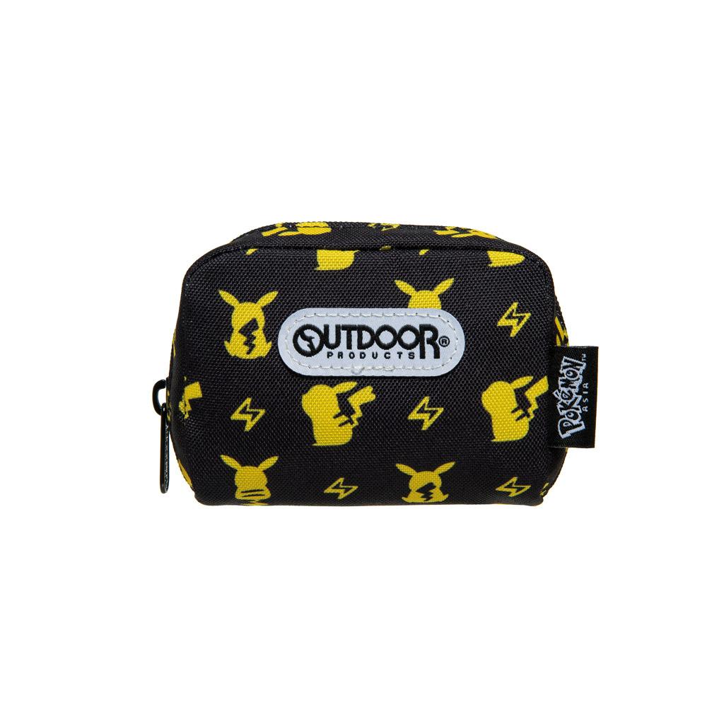 【OUTDOOR】Pokemon聯名款潮黑皮卡丘單層零錢包-黑色 ODGO20B12BK