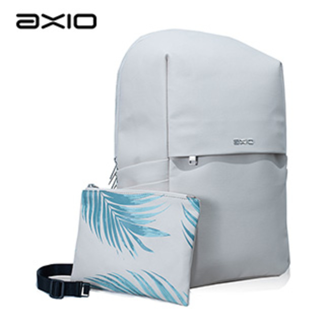 AXIO KISS 2WAY多功能兩用子母嫩葉帆布後背包 (AKB-454) 奶茶色