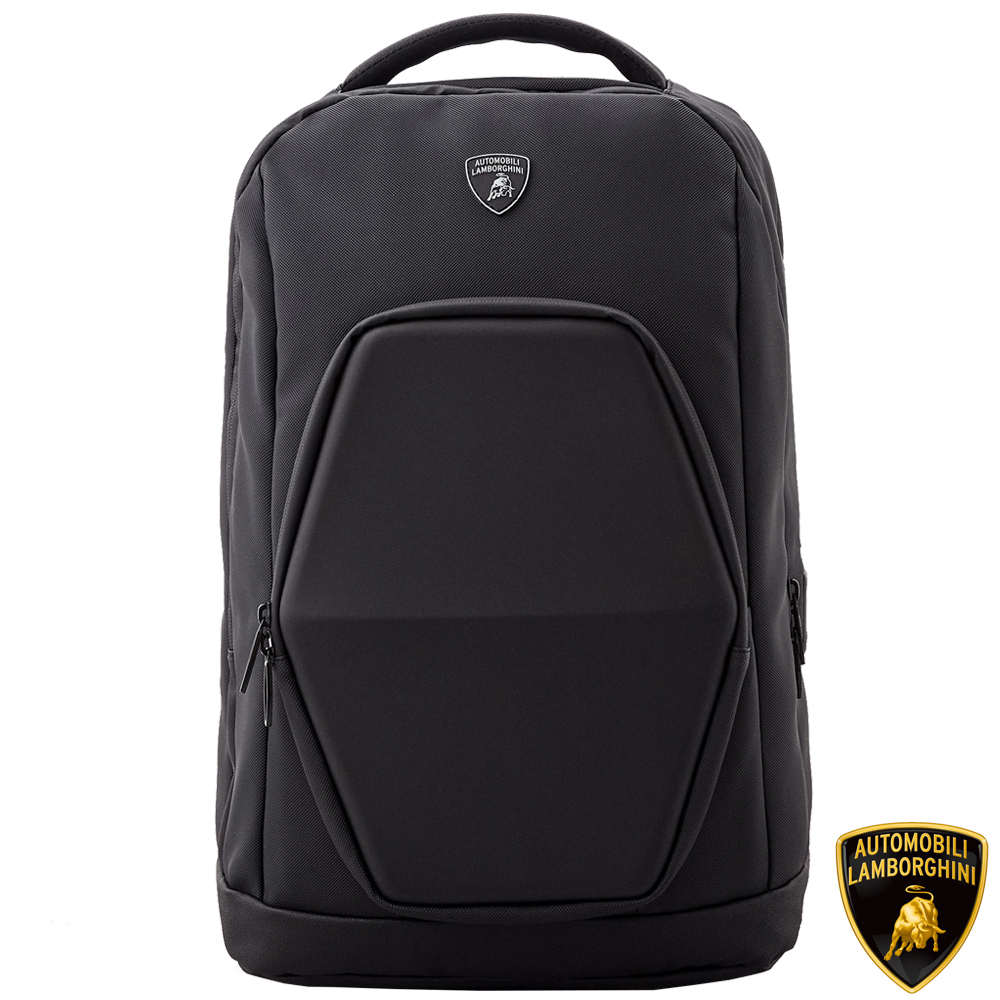 【Automobili Lamborghini】藍寶堅尼 頂級義大利超跑運動後揹包 LBZA00327T 全新專櫃展示品(黑色)