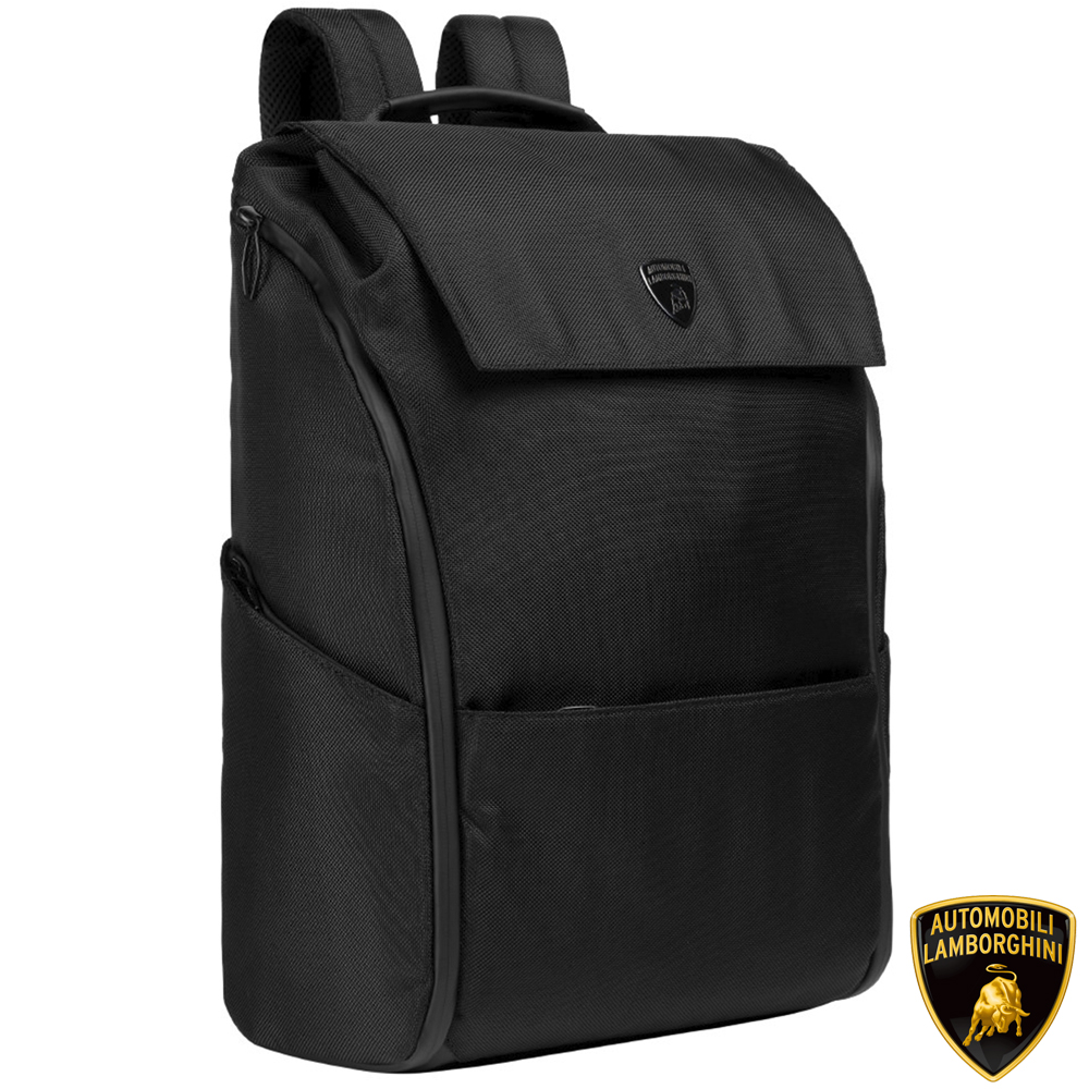 【Automobili Lamborghini】藍寶堅尼 頂級義大利超跑運動後揹包LBZA00343T 全新專櫃展示品(黑色)