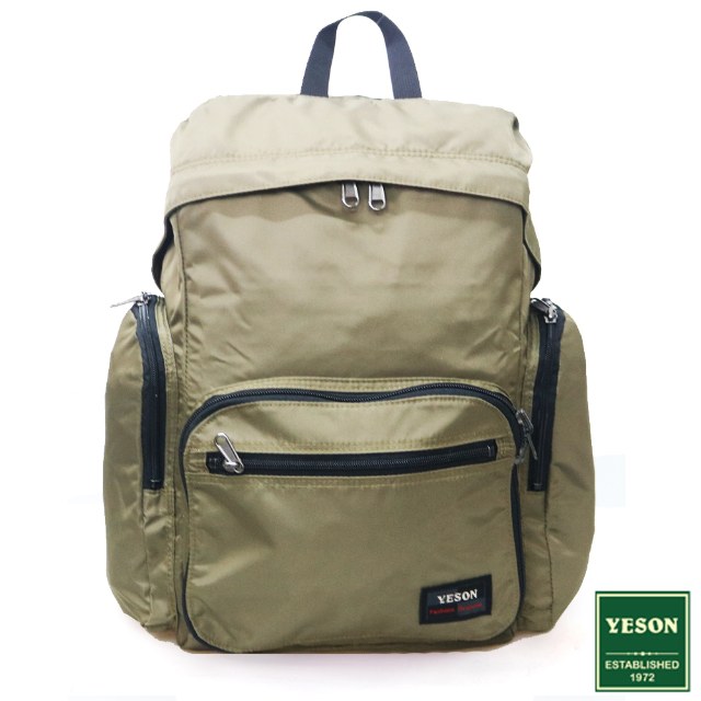 YESON - 商旅輕遊可摺疊式大容量後背包-茶色
