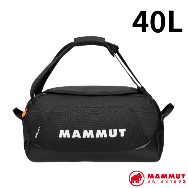 【MAMMUT 長毛象】Cargon 背提兩用旅行袋 40L.手提行李袋.旅行揹包/自助旅行/2570-02081-0001 黑