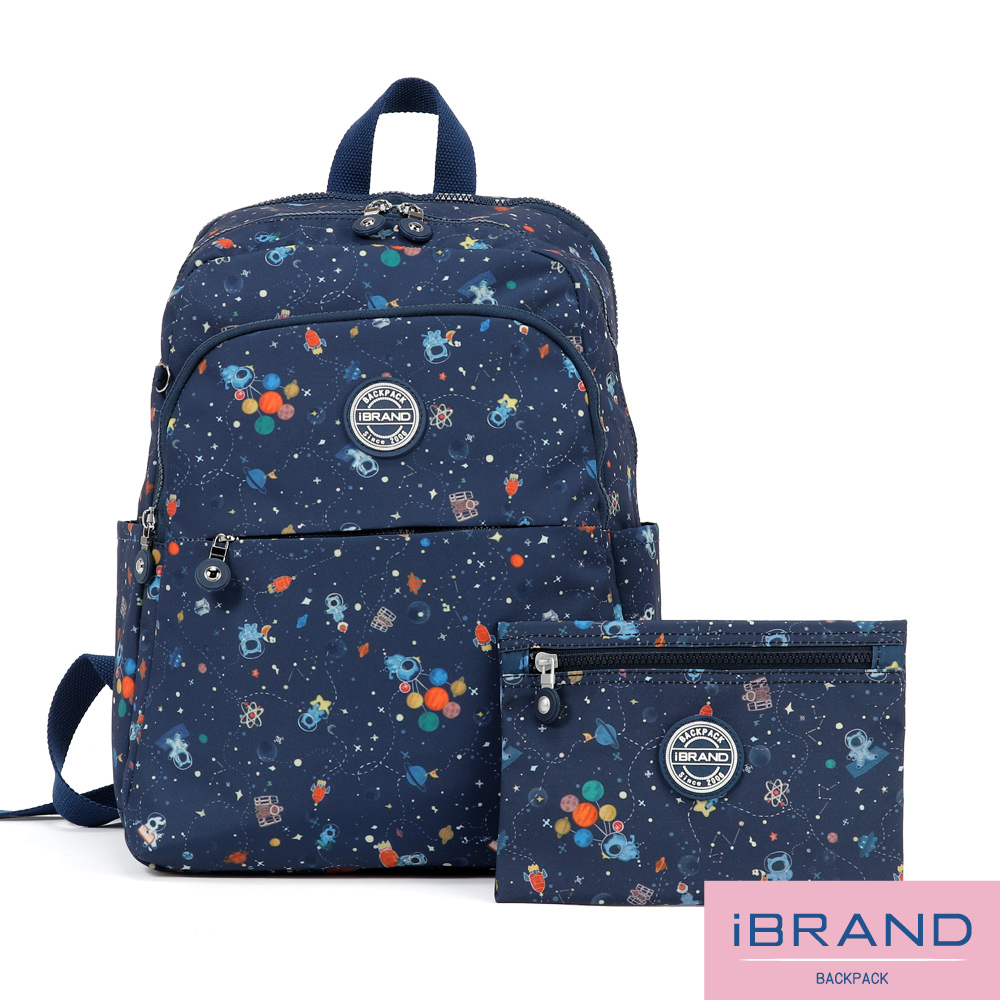 iBrand後揹包 輕盈雙層防潑水大容量後揹包-動物星球
