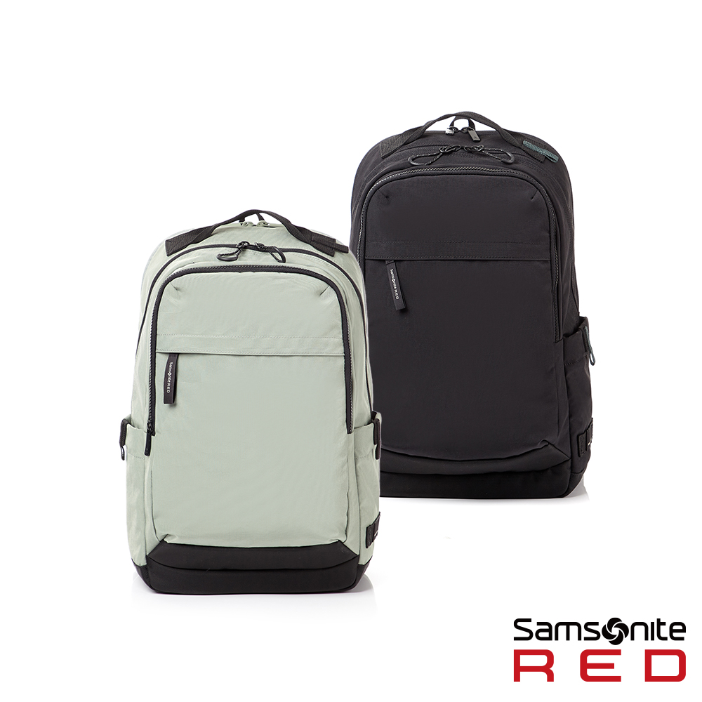 【Samsonite RED】MARSTON3 日常休閒輕量尼龍大容量筆電後揹包/通勤包/雙肩包/電腦包15.6吋