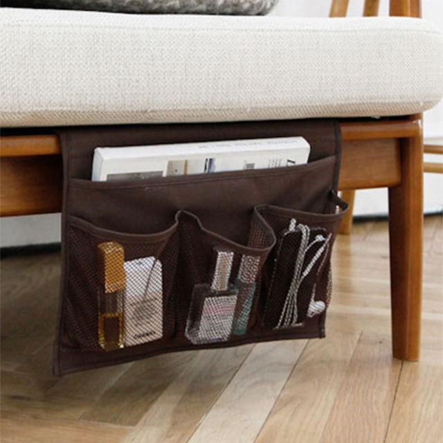 【熊愛貝】日系收納床邊沙發插掛袋 可收納平板搖控器雜誌文具