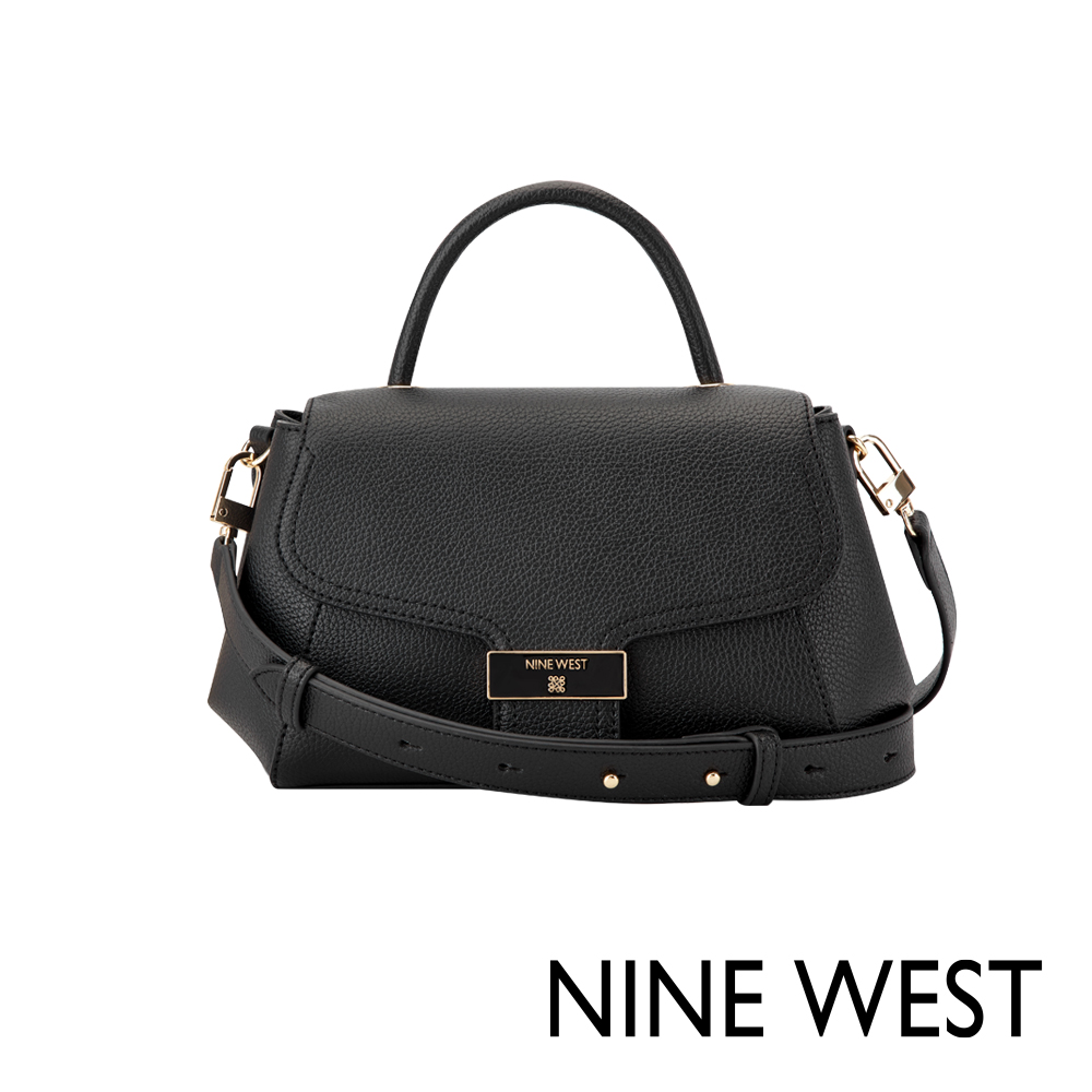 NINE WEST MORDEN 幾何造型斜揹包-黑色(128621)