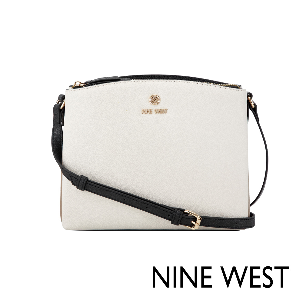 NINE WEST SIERA 經典斜揹包-拼接白(540970)